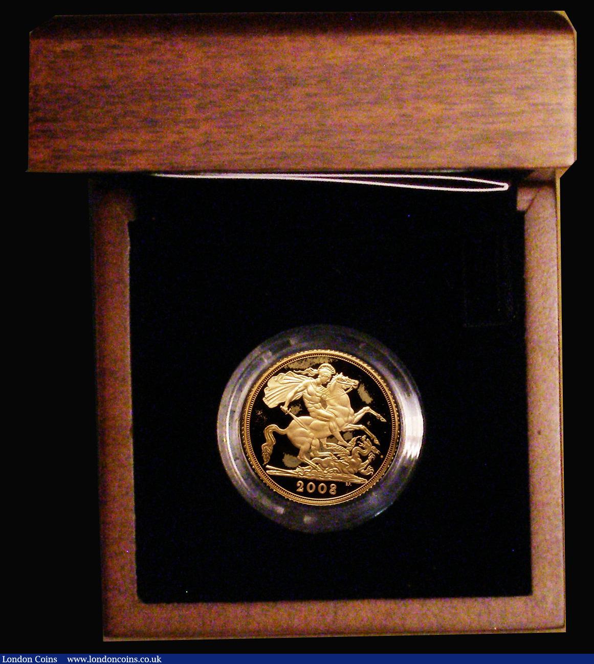 London Coins : A180 : Lot 499 : Sovereign 2008 S.SC4 Gold Proof nFDC in the Royal Mint box of issue with certificate