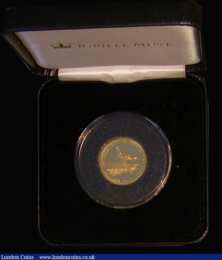 London Coins : A180 : Lot 713 : Tristan da Cunha One Pound Gold 2015 75th Anniversary of the Battle of Britain Gold Proof FDC in the...