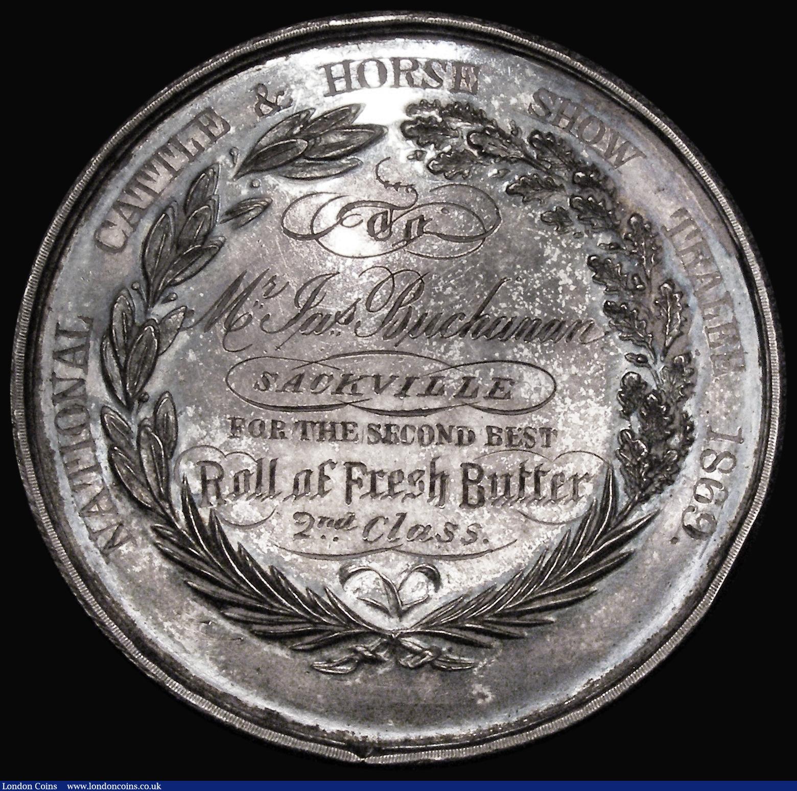 London Coins : A180 : Lot 809 : Irish interest, Royal Horticultural Society of Ireland - National Cattle & Horse Show Tralee 186...