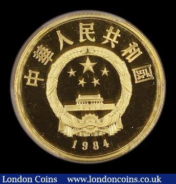London Coins : A180 : Lot 954 : China 100 Yuan 1984 Huang Di KM#102 Gold Proof KM#102 in a PCGS holder and graded PR68 DCAM