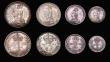 London Coins : A180 : Lot 1593 : Maundy assembled Sets (2) 1891 set ESC 2506, Bull 3549 GVF to EF the Fourpence, Twopence and Penny w...