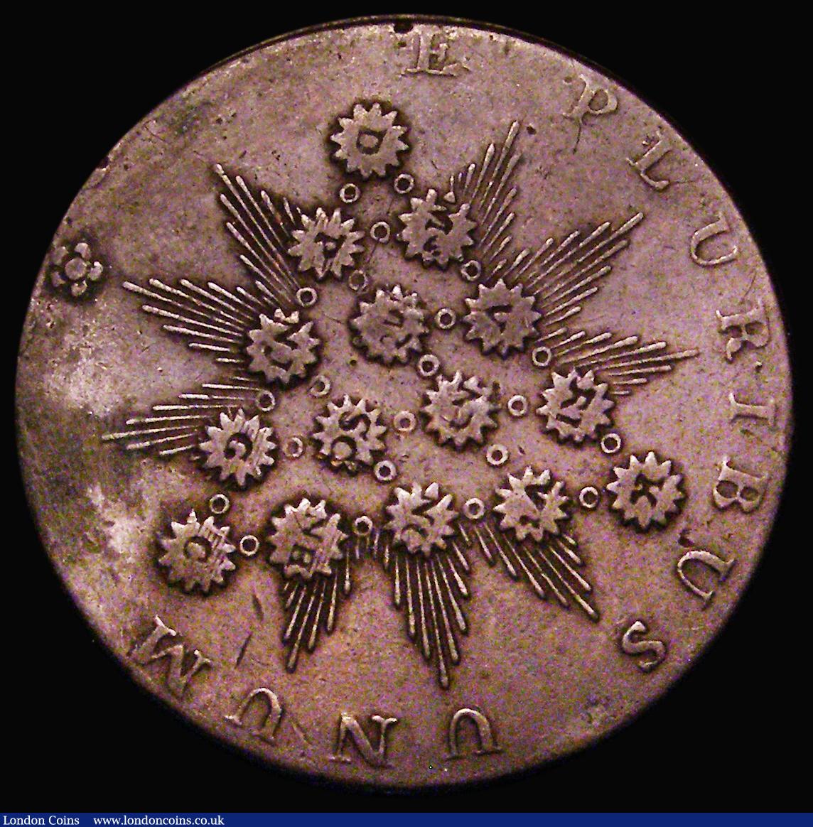 London Coins : A181 : Lot 1205 : USA Kentucky Halfpenny Token, Starry Pyramid, undated (1792-1794) Plain edge, Breen 1155, 9.77 gramm...