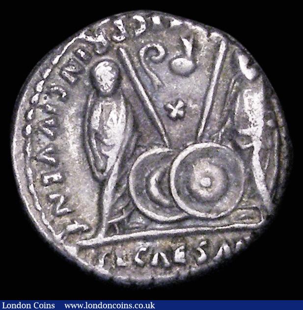 Roman Denarius Augustus (27BC-14AD) Obverse: Bust right, laureate, C ...