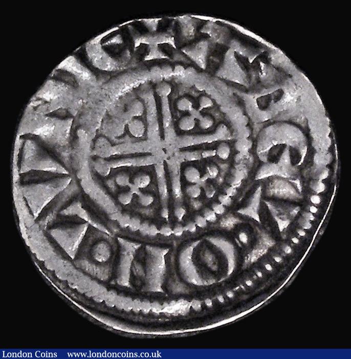 London Coins : A181 : Lot 1442 : Penny John London Mint, moneyer Abel, class 5c, S.1352, 1.44 grammes, Fine/Good Fine, a little weak ...