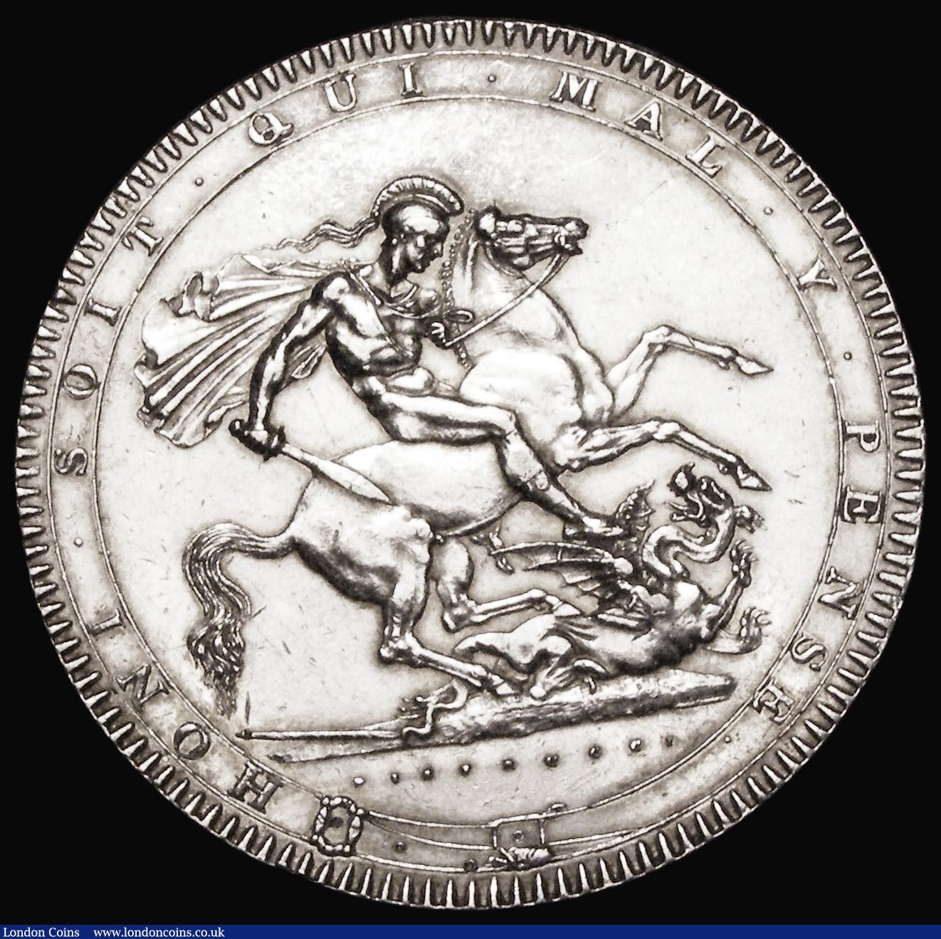London Coins : A181 : Lot 1547 : Crown 1818 LIX ESC 214, Bull 2009 Bright GVF