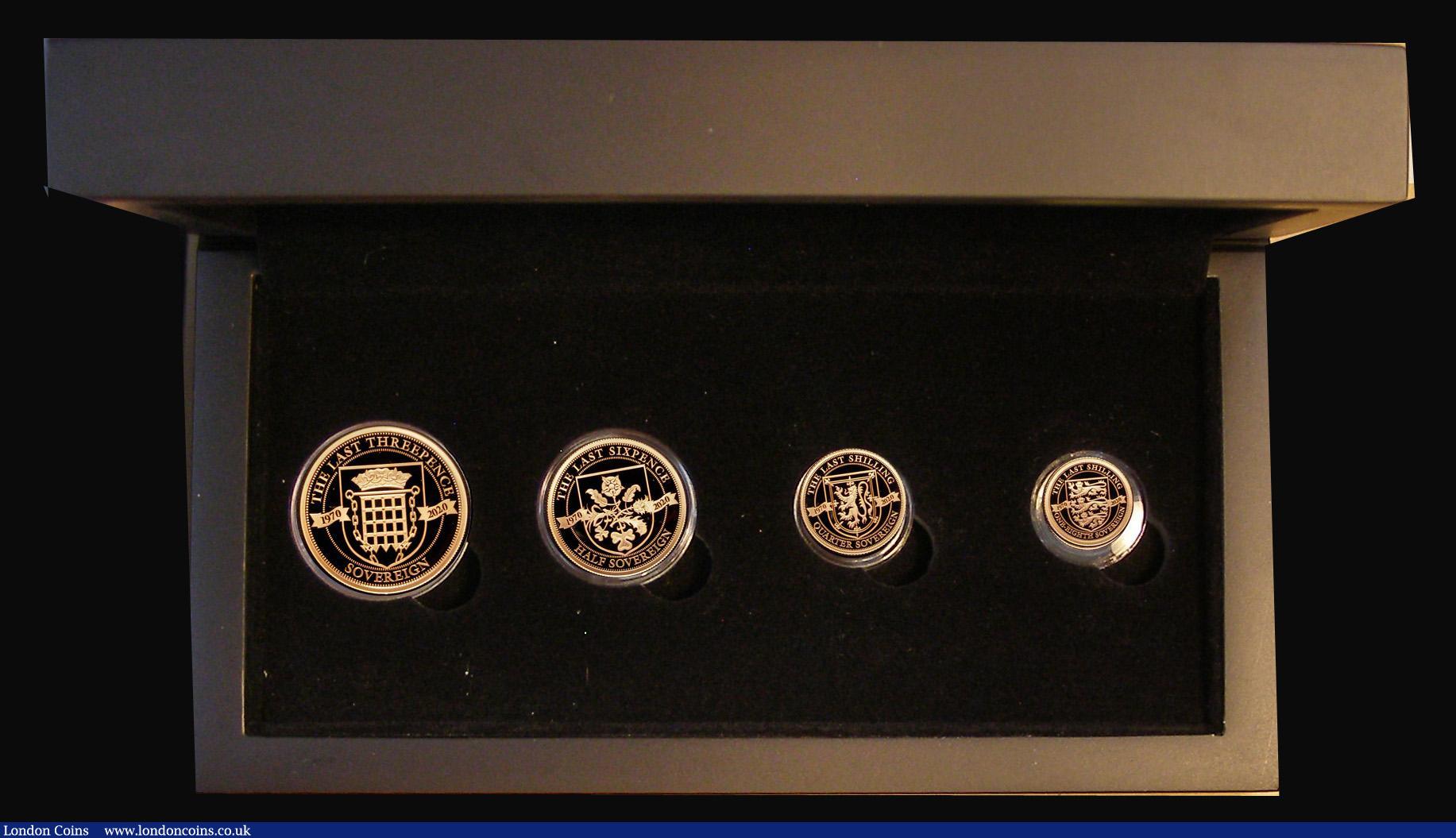 London Coins : A181 : Lot 674 : Tristan da Cunha - The 2020 Pre-Decimal 50th Anniversary Gold Sovereign Series - A 4-coin set all st...