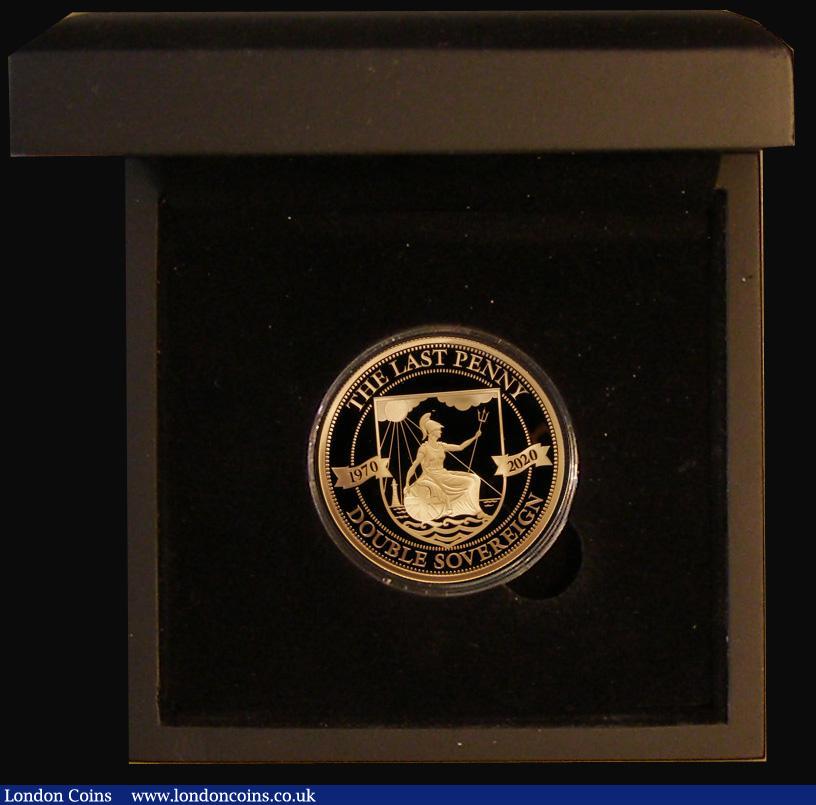 London Coins : A181 : Lot 677 : Tristan da Cunha Double Sovereign 202050th Anniversary of the last Pre-Decimal Penny Gold Proof, 16 ...