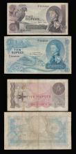 London Coins : A181 : Lot 407 : Seychelles (4) 1.1.1968 issues (3) 5, 10 and 20 Rupees these generally Fine or near so and a little ...