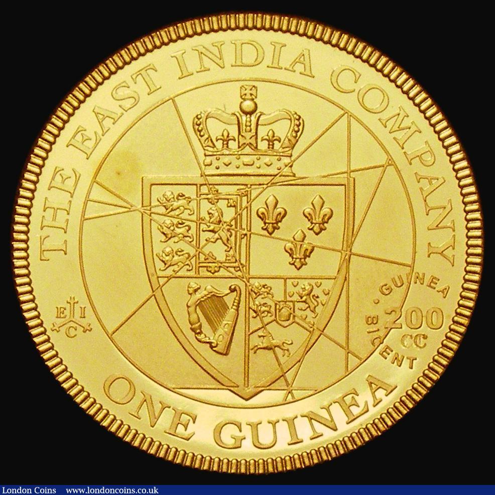 London Coins : A182 : Lot 1356 : St. Helena Guinea 2016 East India Company, 200th Anniversary of the End of the Guinea Era Gold Proof...