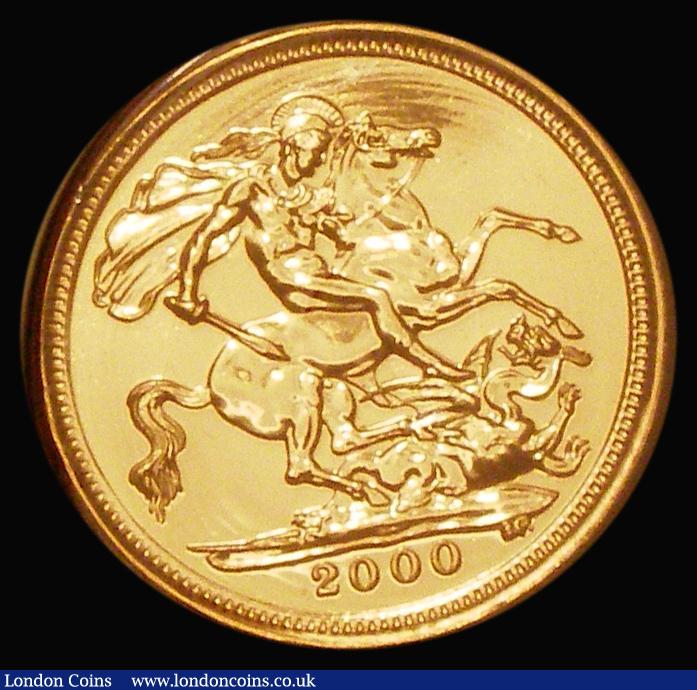 London Coins : A182 : Lot 2499 : Half Sovereign 2000 BU