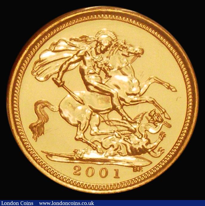 London Coins : A182 : Lot 2500 : Half Sovereign 2001 BU