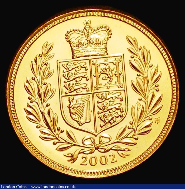 London Coins : A182 : Lot 3325 : Sovereign 2002 Bullion issue Lustrous UNC one year reverse type