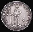 London Coins : A182 : Lot 1141 : German States - Brunswick-Luneburg-Calenberg-Hanover One Sixth Thaler 1745 IBH KM#180 VF or better w...