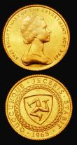 London Coins : A182 : Lot 1199 : Isle of Man 1965 Bicentenary (2) Sovereign and Half Sovereign both prooflike Unc