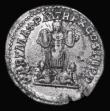 London Coins : A182 : Lot 2125 : Roman Denarius Septimus Severus (202AD) Obverse: Laureate head right SEVERVS PIVS AVG, Reverse: Trop...