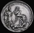 London Coins : A182 : Lot 609 : Murder of Sir Edmundbury Godfrey 1678 39mm diameter in silver by G. Bower, Obverse: Bust right, drap...