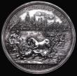London Coins : A182 : Lot 677 : Prince James (III) The Only Safeguard 1721, 50mm diameter in silver, by O. Hamerani, Obverse: Armour...