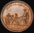 London Coins : A182 : Lot 706 : George III Protector of The Arts 1760 39mm diameter in bronze, by J.Pingo, Obverse: Head left, laure...