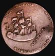 London Coins : A183 : Lot 1226 : USA William Pitt Copper Halfpenny Token 1766 Refers to his efforts to have the Stamp Act repealed, B...