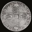 London Coins : A183 : Lot 1887 : Halfcrown 1708E Z-shaped 1 in date, SEPTIMO edge, ESC 576, Bull 1383 Near Fine/VG or better, by far ...