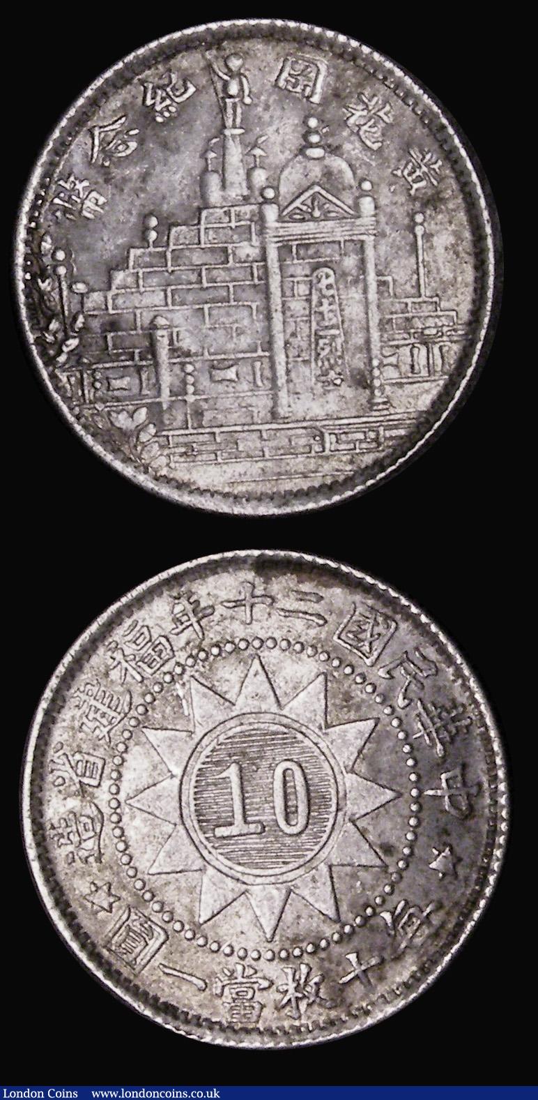 London Coins : A184 : Lot 1129 : China - Fukien Province (2) 20 Cents Year 21 (1932) Y#391 Good Fine, Ten Cents Year 20 (1931) Y#388 ...