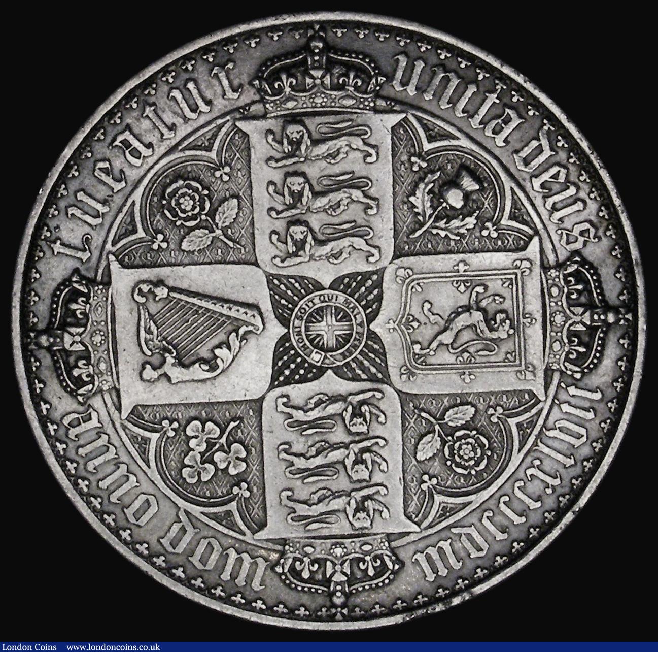 Crown 1847 Gothic UNDECIMO ESC 288, Bull 2571 VF cleaned : A184 L1528 ...