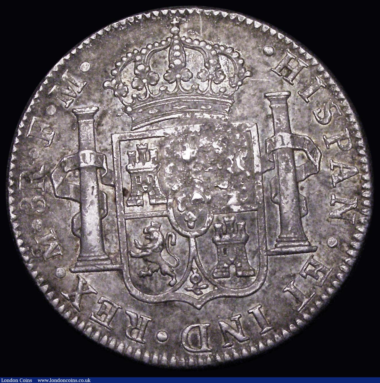 London Coins : A184 : Lot 1574 : Dollar George III Octagonal Countermark on a Mexico City 8 Reales 1797 Mo ESC 1398, Bull 1868 Counte...