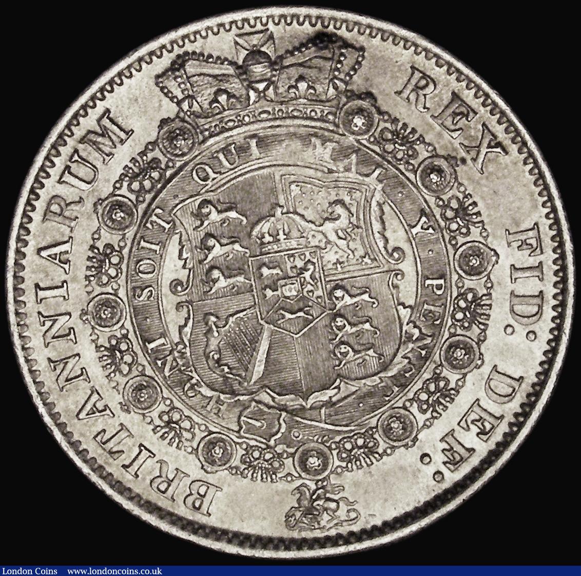 London Coins : A184 : Lot 1732 : Halfcrown 1817 Bull Head ESC 616, Bull 2090 EF with a tiny edge bruise
