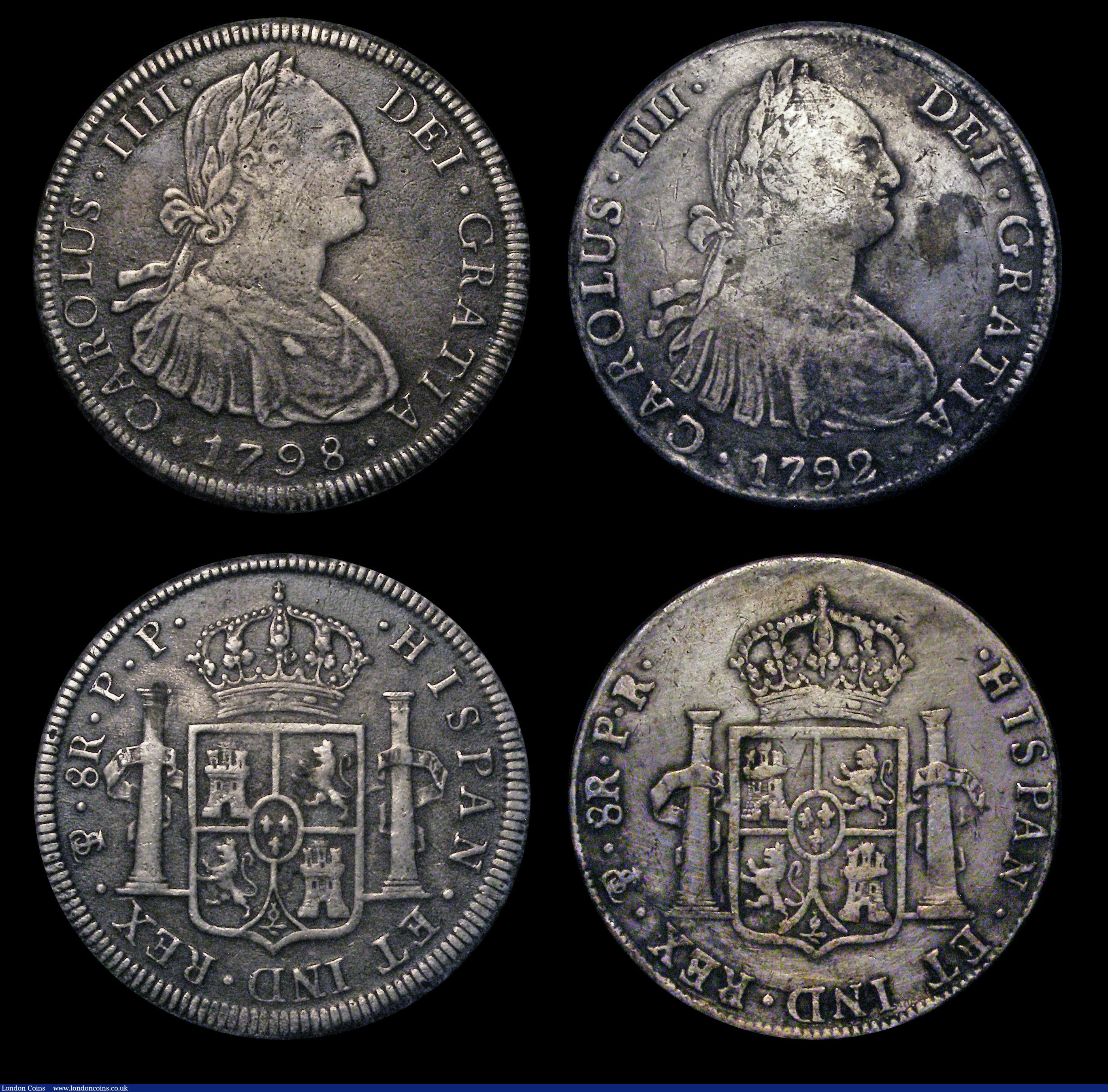 London Coins : A184 : Lot 2491 : Mexico and Bolivia (3) Mexico 8 Reales 1810 Mo HJ KM#110 in an NGC holder and graded VF Details - Cl...