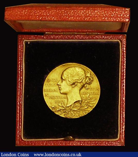 London Coins : A184 : Lot 968 : Diamond Jubilee of Queen Victoria 1897 26mm diameter in gold, by T. Brock, after W.Wyon, The Officia...