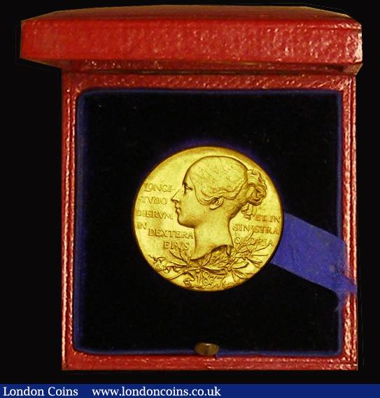 London Coins : A184 : Lot 969 : Diamond Jubilee of Queen Victoria 1897 26mm diameter in gold, by T. Brock, after W.Wyon, The Officia...