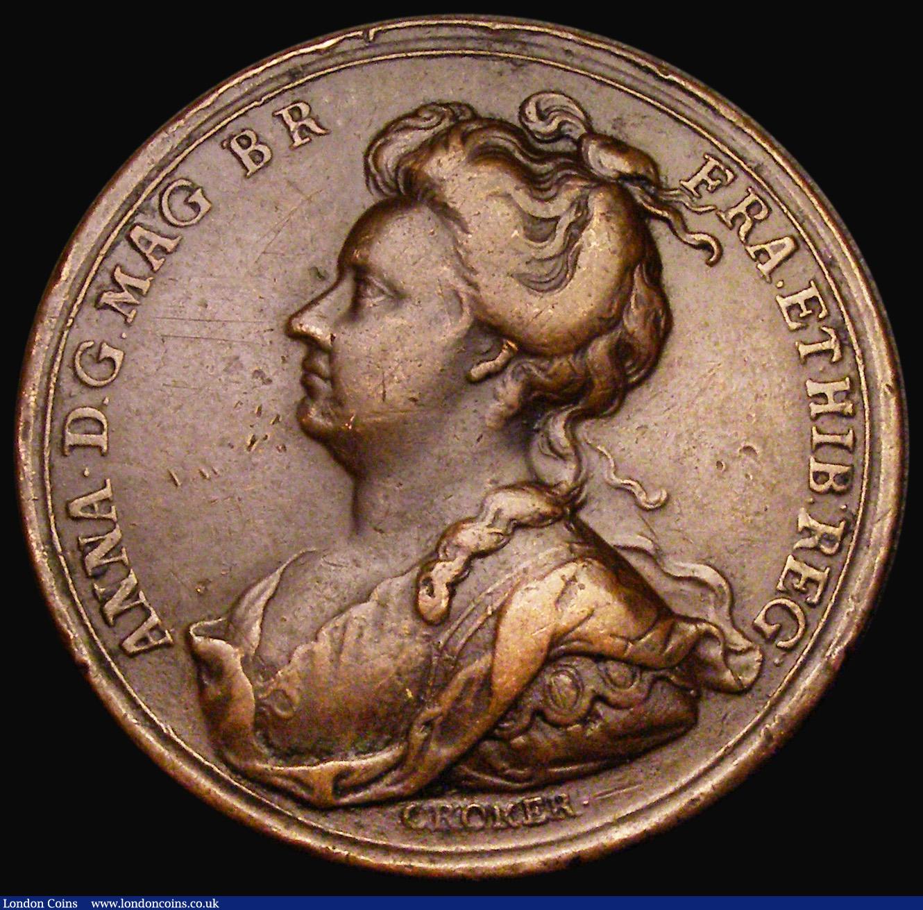 Barcelona Relieved 1706 35mm diameter in bronze by J. Croker, Obvers ...