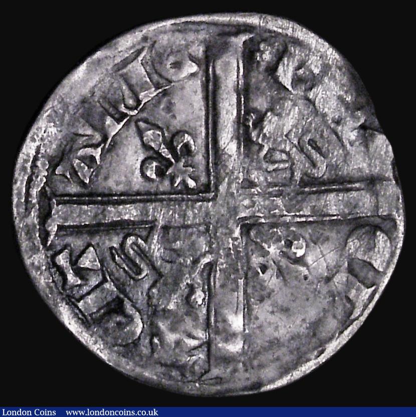 London Coins : A185 : Lot 1337 : Anglo-Gallic Hardi d'Argent Edward the Black Prince, as Prince of Aquitaine (1362-1372), 1.09g,...