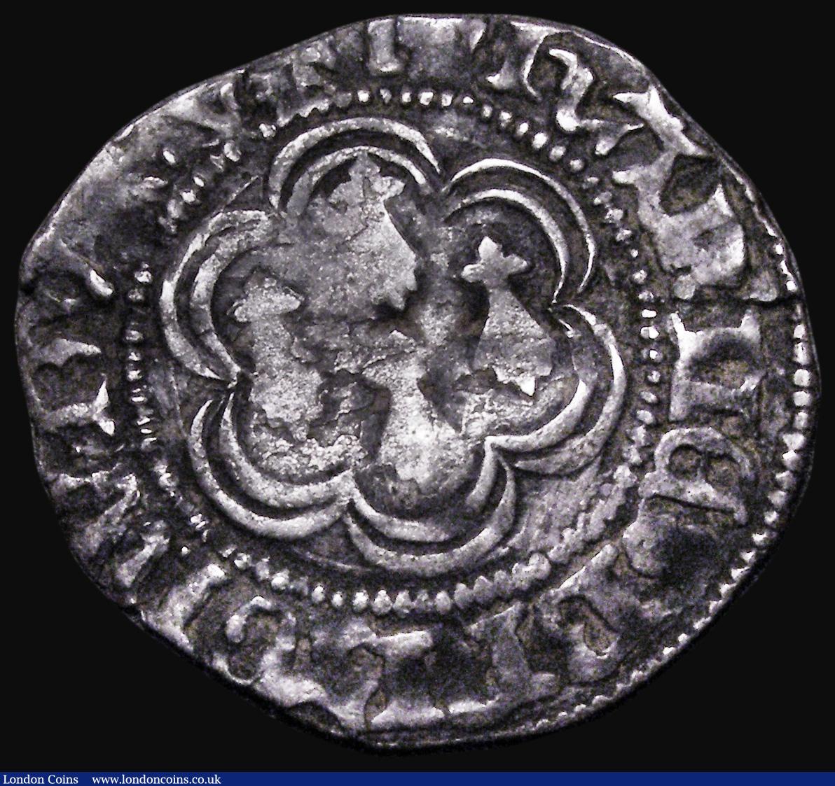 London Coins : A185 : Lot 1414 : French States - Brittany  Blanc d'argent, John V (1399-1442), 2.75 grammes, About Fine, lightly...