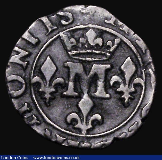 London Coins : A185 : Lot 1423 : French States - Dombes Liard 1678 Anna Mary Louise, Reverse: Crowned M surrounded by three fleur-de-...