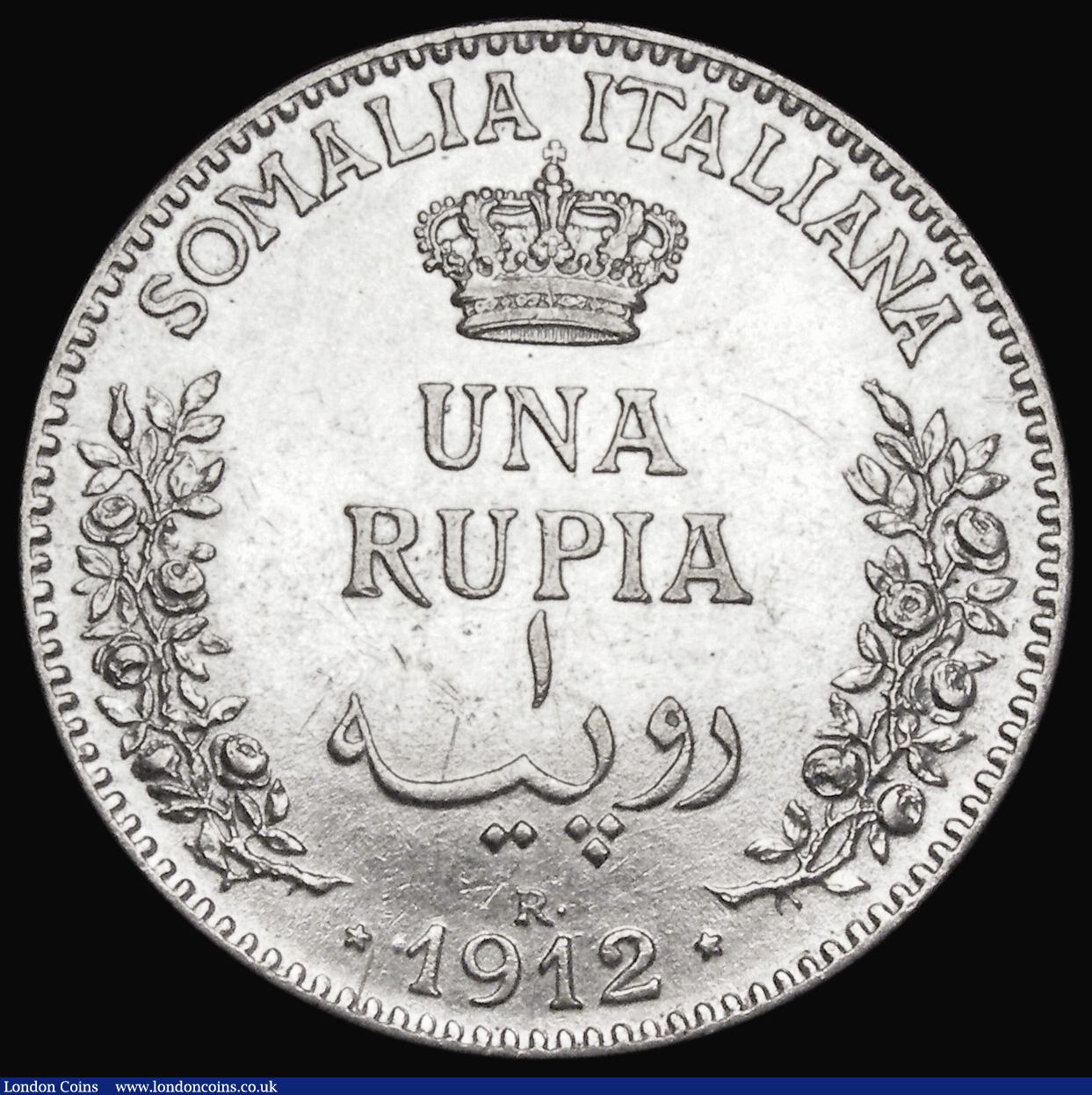 London Coins : A185 : Lot 1477 : Italian Somaliland One Rupia 1912R KM#6 GVF/VF the obverse with some scratches
