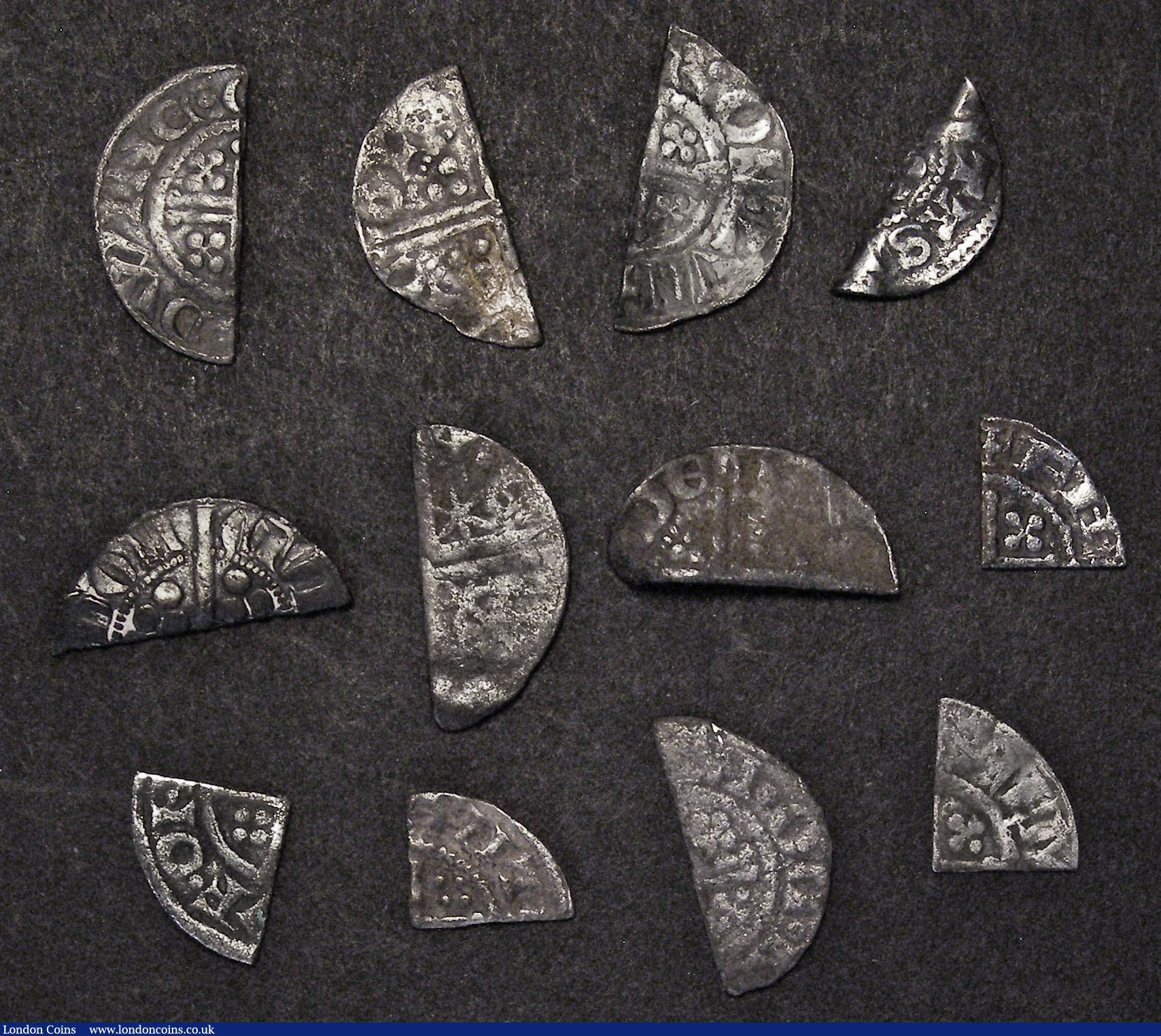 London Coins : A185 : Lot 1638 : Cut Halfpennies (8) and Cut Farthings (4) includes Henry and Edward I types, not all identified, inc...