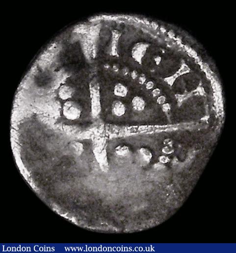 London Coins : A185 : Lot 1643 : Farthing Edward I  Obverse: No inner circle, [E R AN] GLIE, Reverse: [LOND] IENS [IS] S.1445A, Fine ...