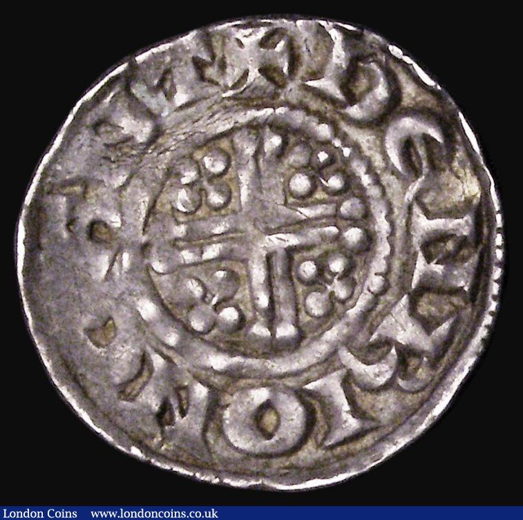 London Coins : A185 : Lot 1673 : Penny Henry III Short Cross, Canterbury Mint, moneyer Henri, S.1356, North 980, 1.49 grammes, VF