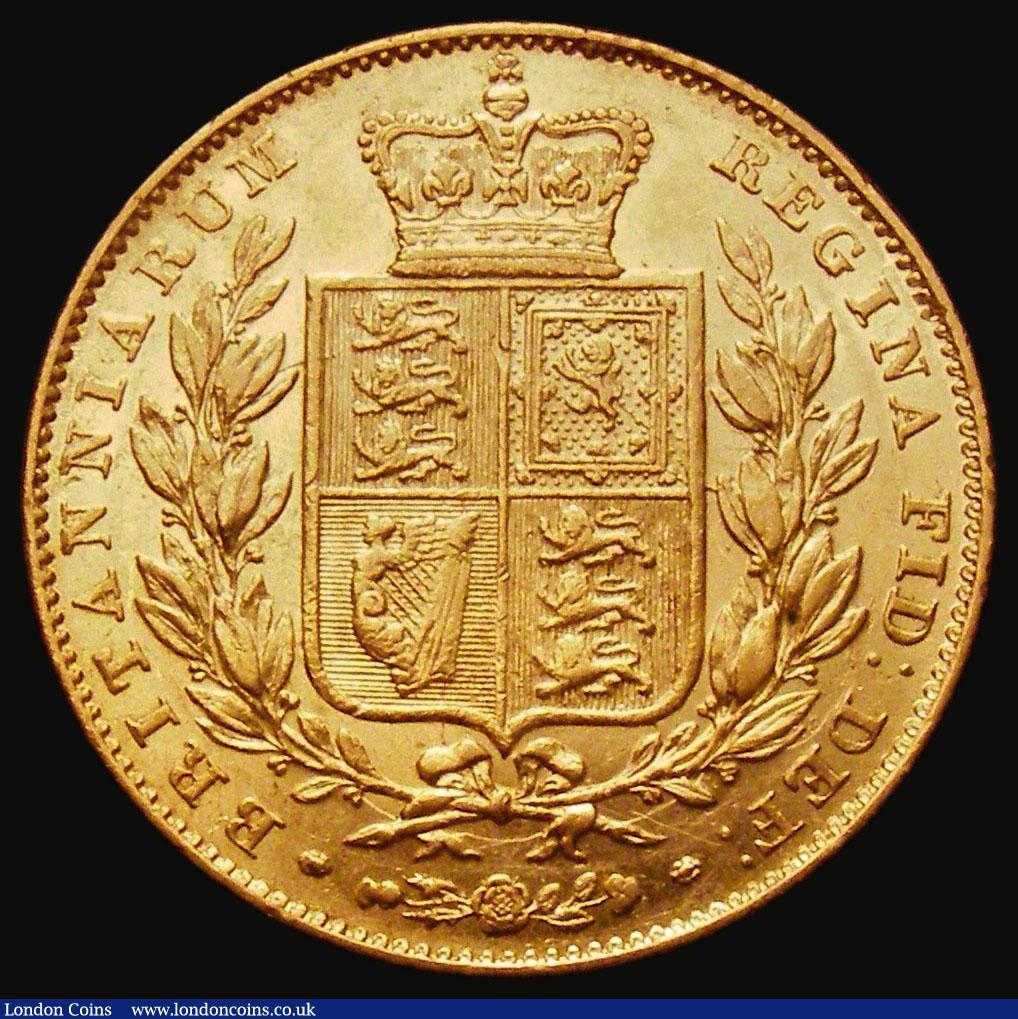 London Coins : A185 : Lot 1877 : Sovereign 1839 Marsh 23, S.3852, VF/GVF in an LCGS holder and graded LCGS 40, an extremely rare date...