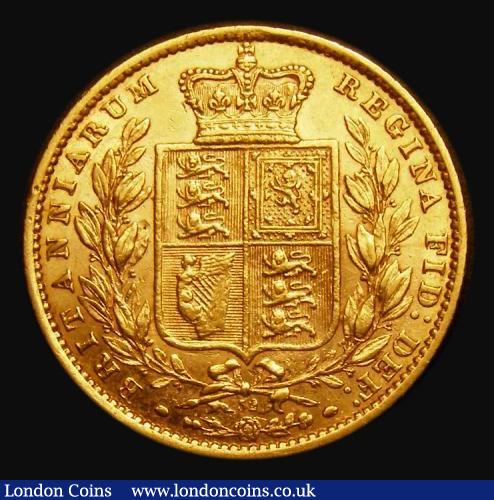 London Coins : A185 : Lot 1926 : Sovereign 1874 Shield Reverse, Marsh 58, S.3853B, Die Number 32, bold Good Fine, in an LCGS holder a...
