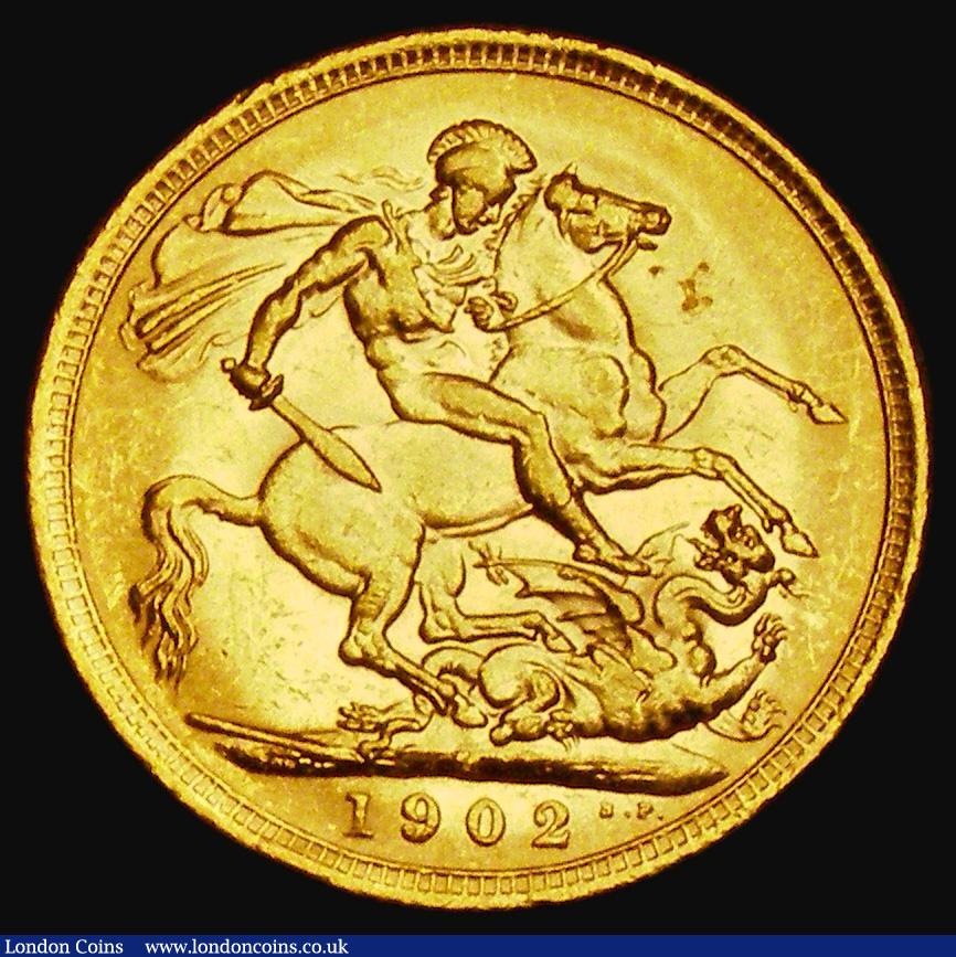London Coins : A185 : Lot 2031 : Sovereign 1902M Marsh 186, S.3971, GEF and lustrous with some contact marks