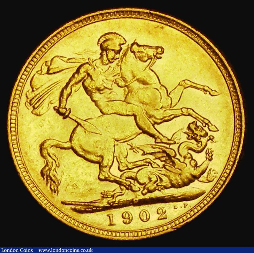 London Coins : A185 : Lot 2032 : Sovereign 1902P Marsh 195, S.3972, VF/GVF