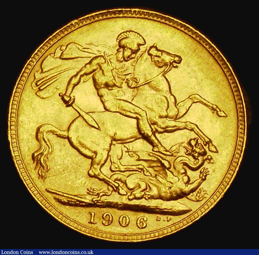 London Coins : A185 : Lot 2048 : Sovereign 1906P Marsh 199, S.3972, EF/About EF