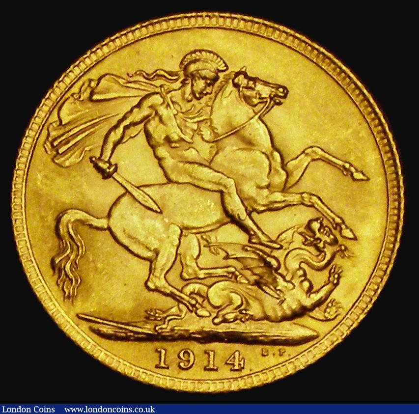 London Coins : A185 : Lot 2083 : Sovereign 1914 Marsh 216, S.3996, EF