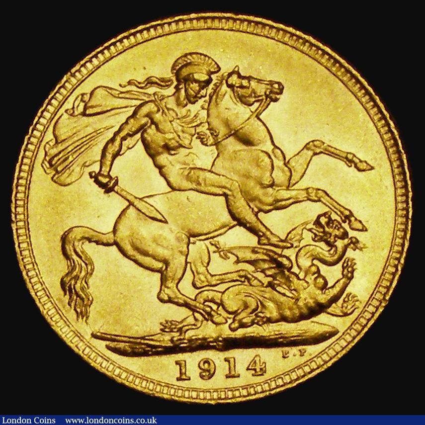 London Coins : A185 : Lot 2087 : Sovereign 1914S Marsh 274, S.4003, EF