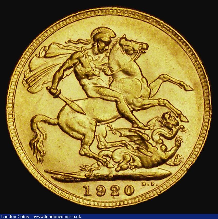London Coins : A185 : Lot 2109 : Sovereign 1920P Marsh 259, S.4001, EF