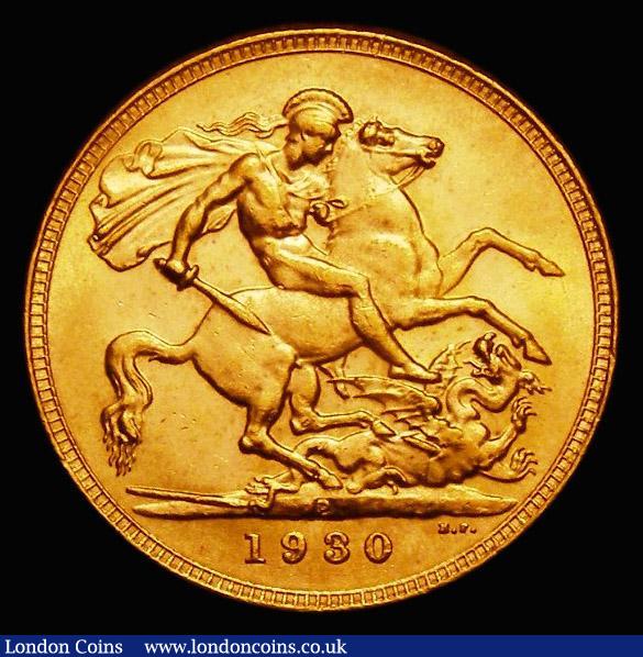 London Coins : A185 : Lot 2136 : Sovereign 1930P Marsh 269, S.4002, EF/GEF and lustrous, in an LCGS holder and graded LCGS 70, listed...