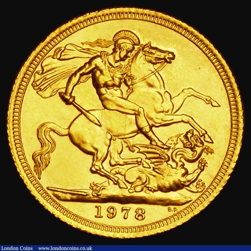 London Coins : A185 : Lot 2154 : Sovereign 1978 Marsh 309, S.SC1, Lustrous UNC with minor contact marks