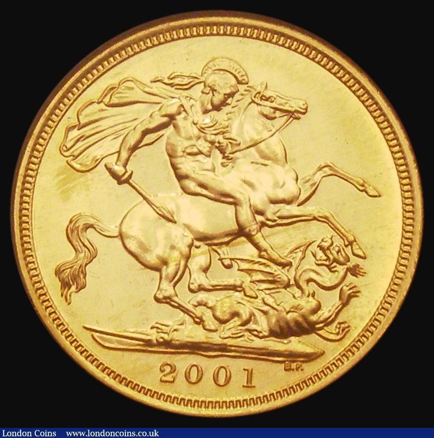 London Coins : A185 : Lot 2159 : Sovereign 2001 Marsh 315, S.SC4, Lustrous UNC